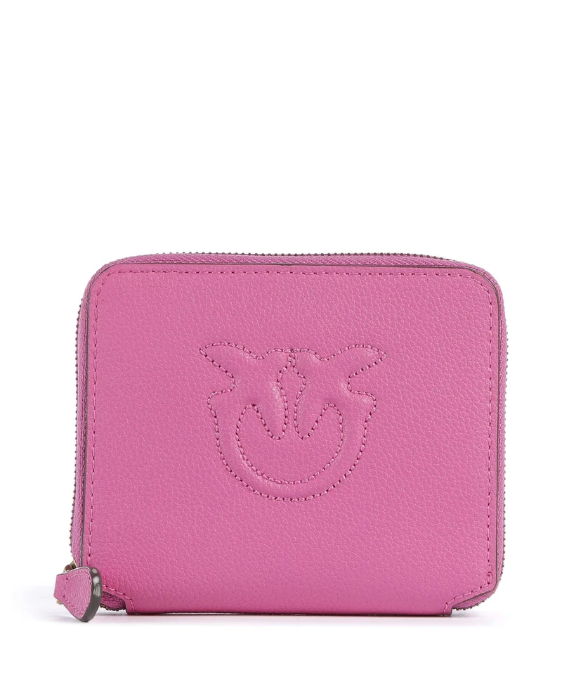 Pinko Taylor Portefeuille rosa flogo/antique gold