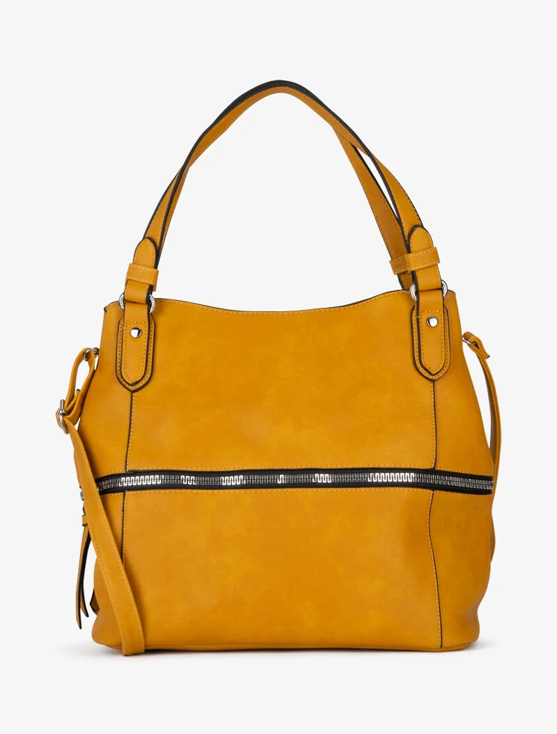 Sac à main Irma bandoulière amovible - jaune