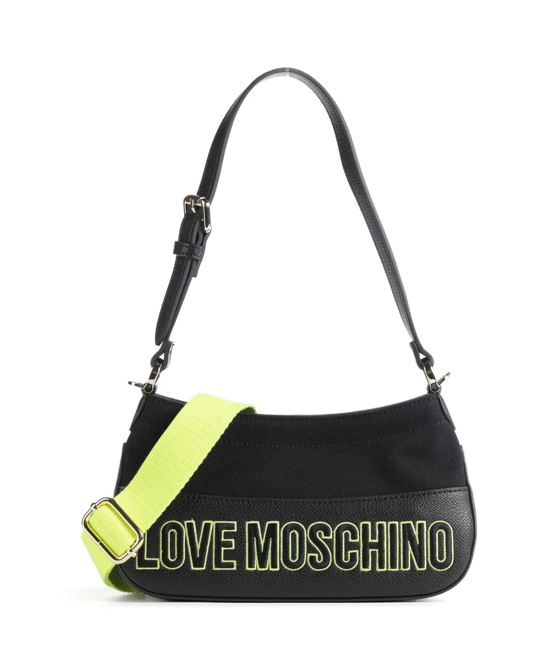 Love Moschino Free Time Sac porté épaule nero/lime