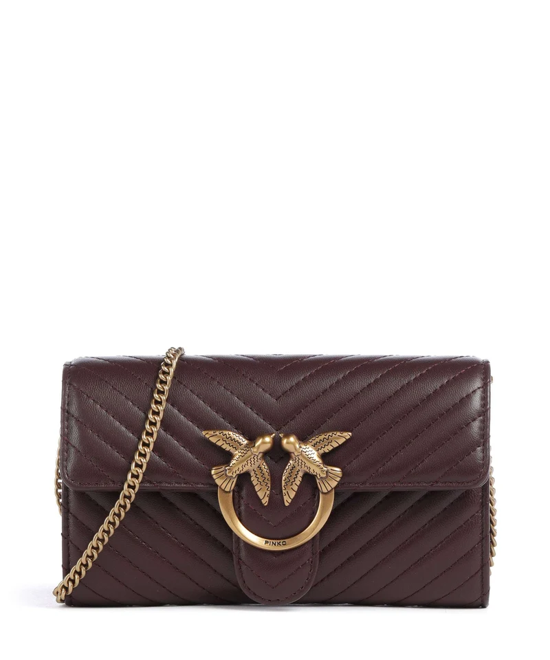 Pinko Love One Portefeuille uva di catawba/antique gold