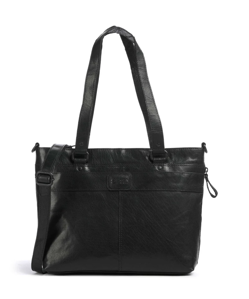 Spikes & Sparrow Bronco Lavendar Cabas schwarz