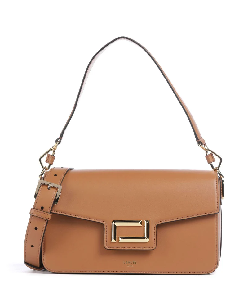 Lancel Angèle M Sac porté épaule camel