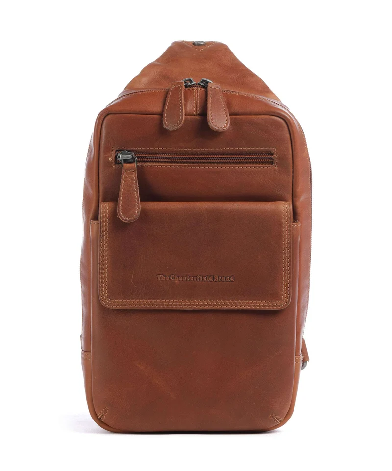 The Chesterfield Brand Wax Pull Up Cow Turelle Sac sling cognac
