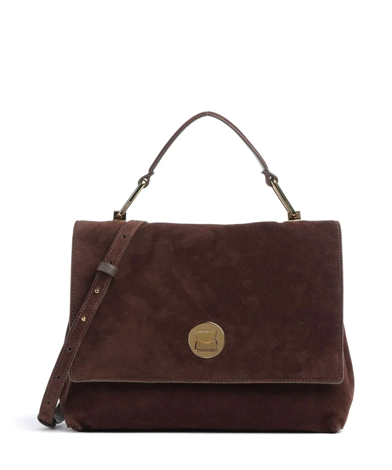 Coccinelle Liya Suede Sac à main brunette