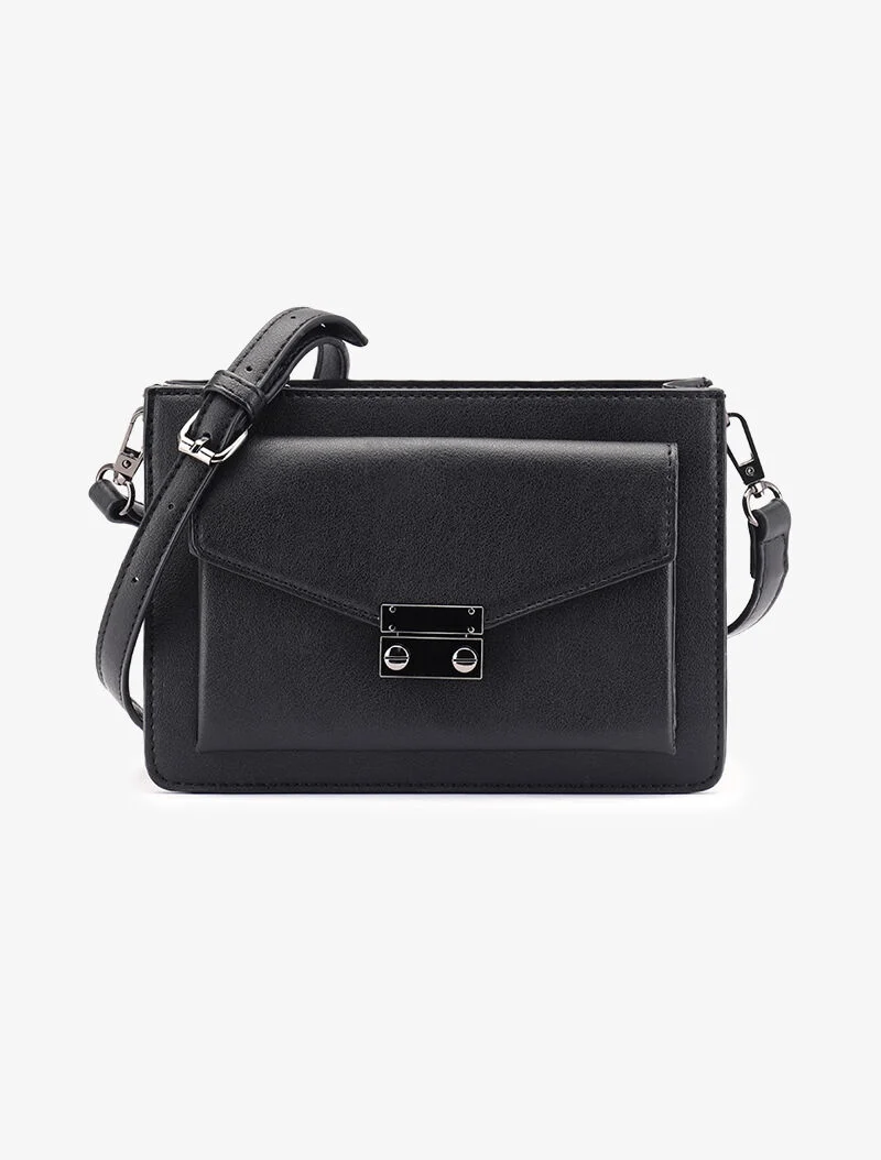 Sac besace Venus bandoulière amovible - noir