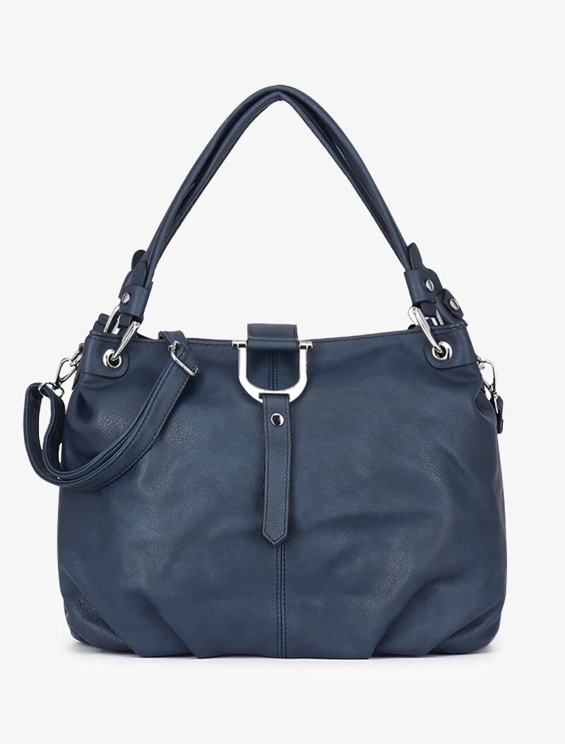 Sac cabas Cataleya zippé bandoulière - marine