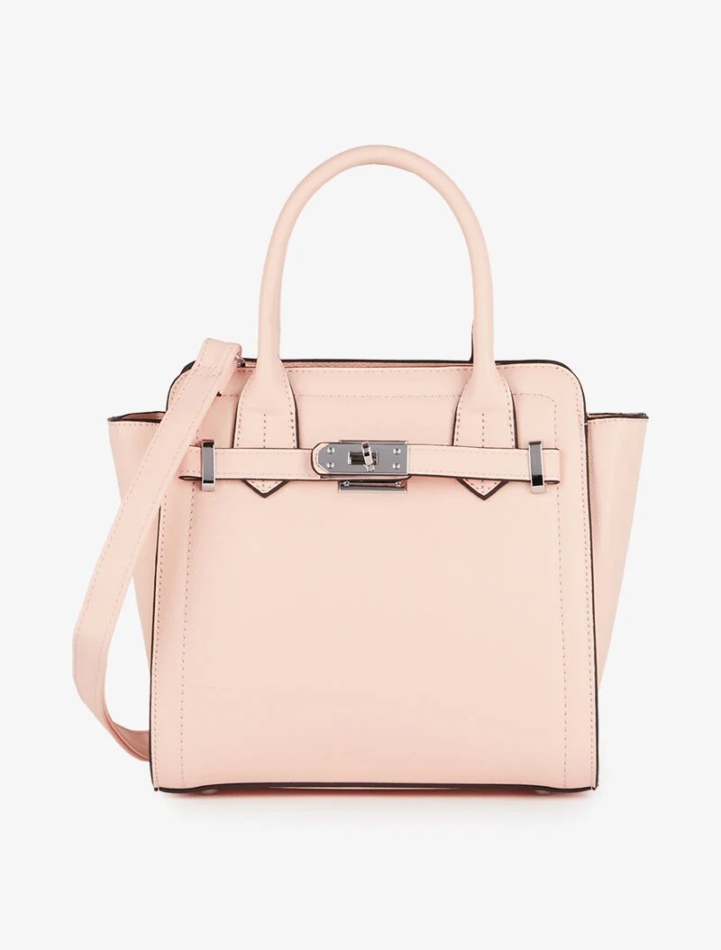 Sac à main Aissane rabat tourniquet - rose