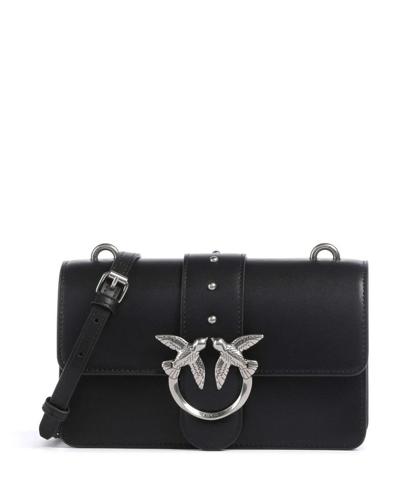 Pinko Love One Mini Sac bandoulière nero/old silver