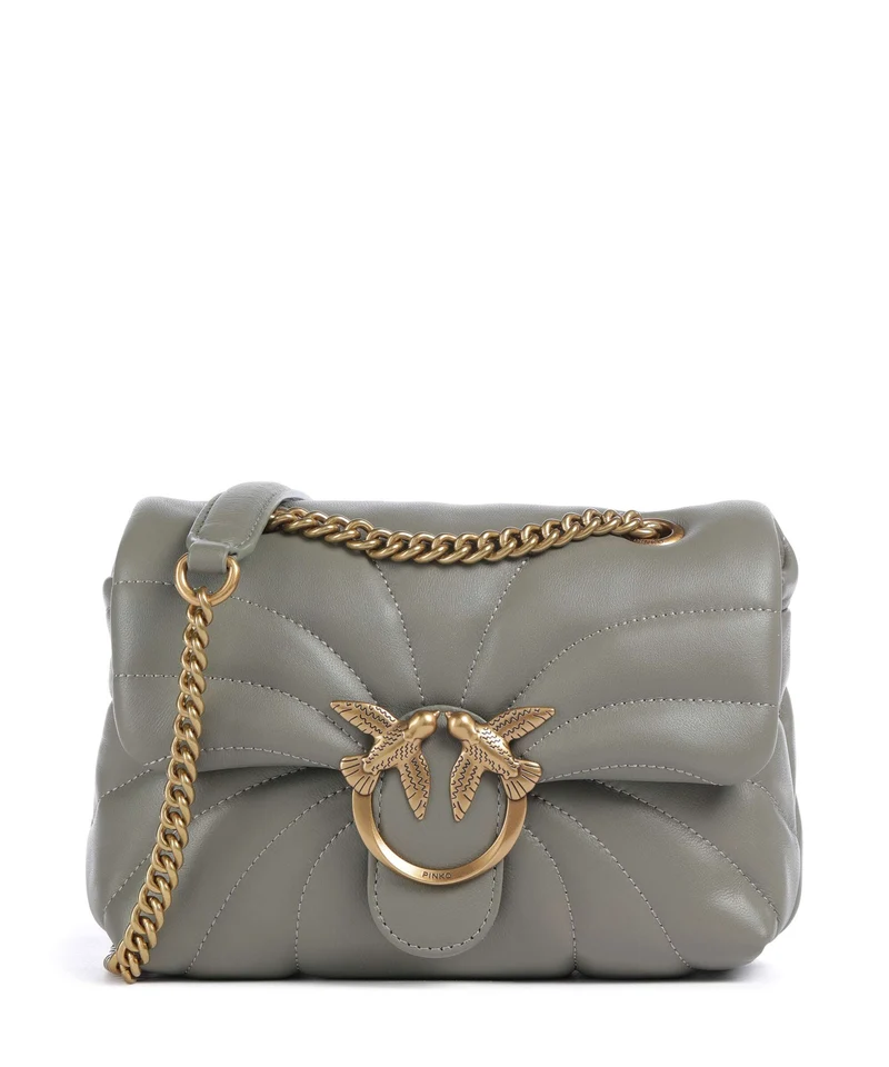 Pinko Love Puff Mini Sac porté épaule verde vertiver/antique gold