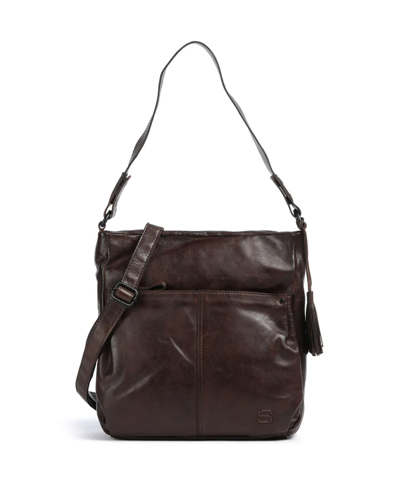 Spikes & Sparrow Apache Saar Sac porté épaule dark brown