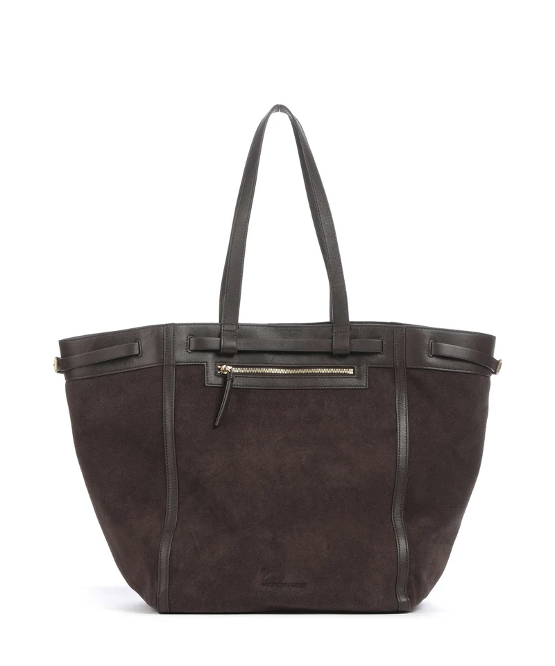 Les Visionnaires Felicia Cozy Cabas chocolate brown