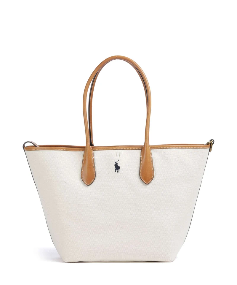 Polo Ralph Lauren Bellport Medium Cabas natural/navy