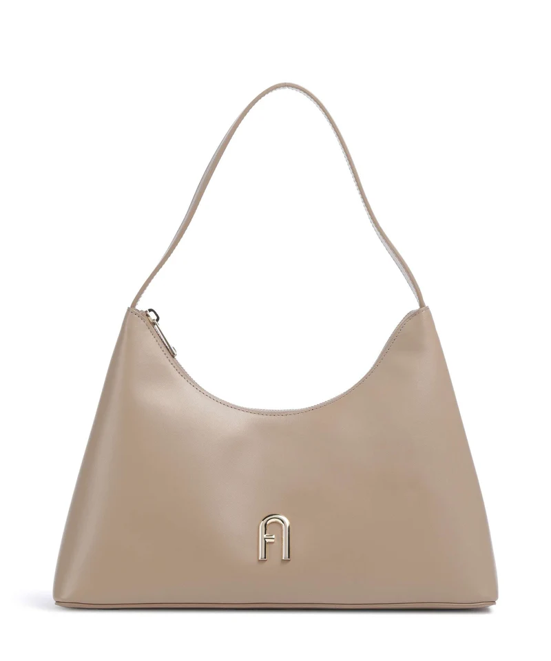 Furla Diamante S Sac porté épaule greige