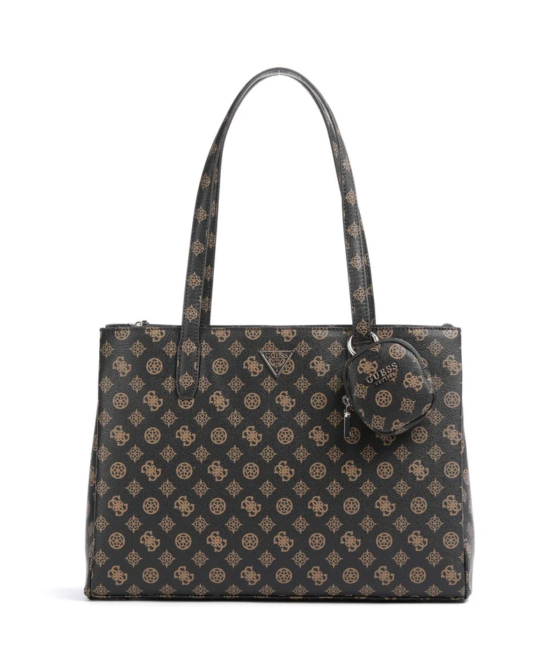 Guess Power Play Cabas mocha logo