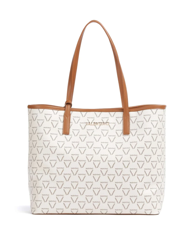 Valentino Bags Lady Re Cabas bianco/cuoio