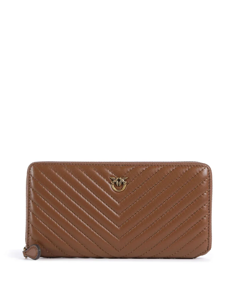 Pinko Ryder Portefeuille marrone/leone/antique gold