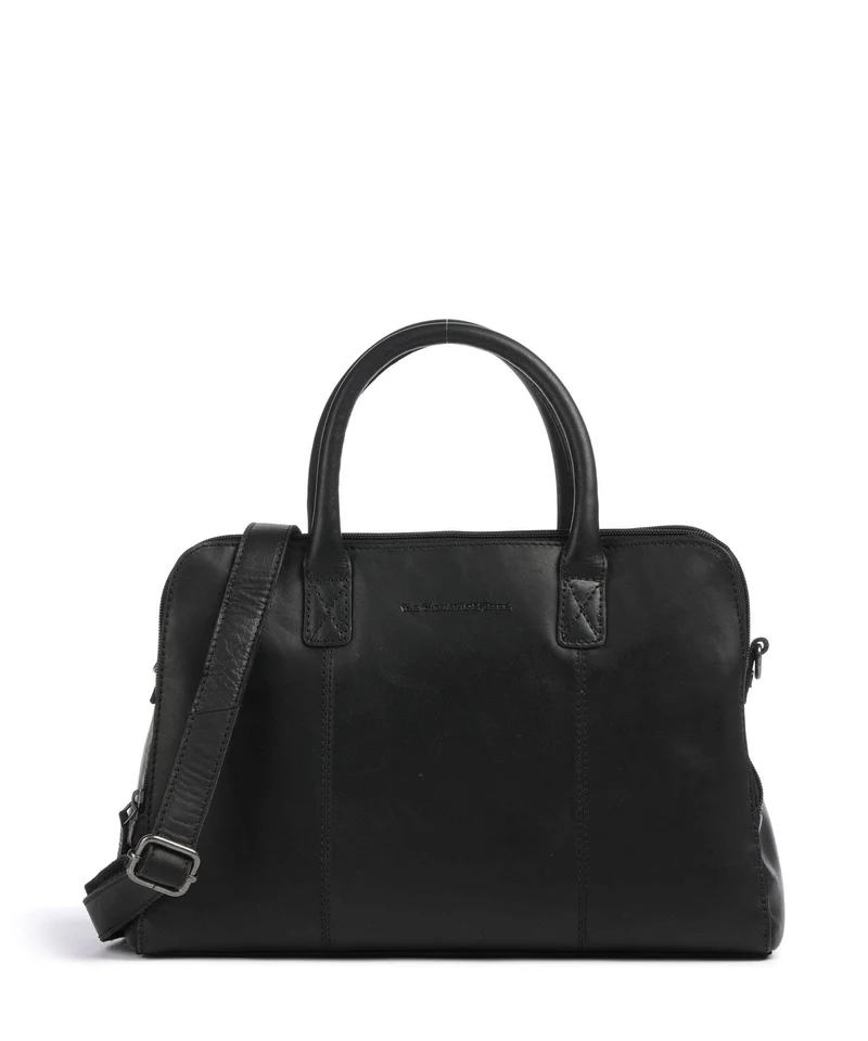 The Chesterfield Brand Wax Pull Up Cow Layton Sac à main black