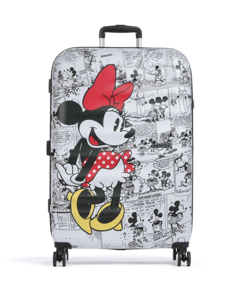 American Tourister Wavebreaker Disney Valise 4 roues minnie comics/white