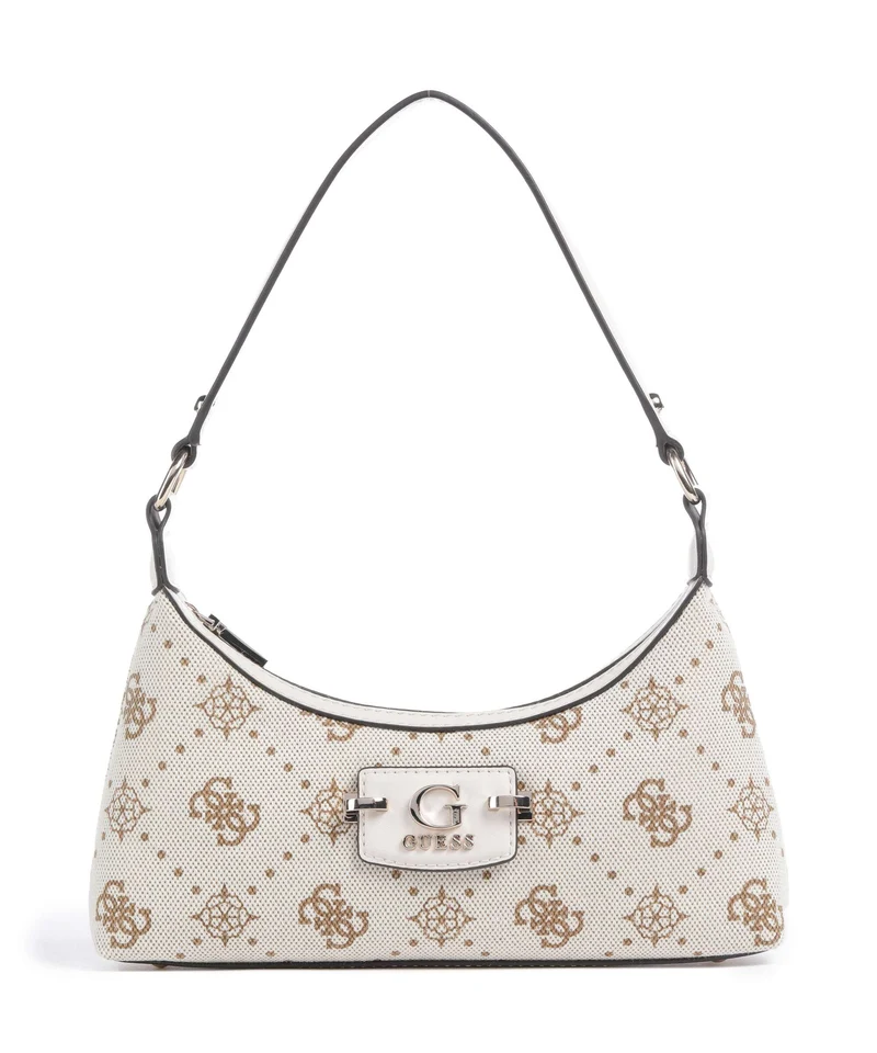 Guess Neda 4G Peony Logo Sac porté épaule offwhite logo