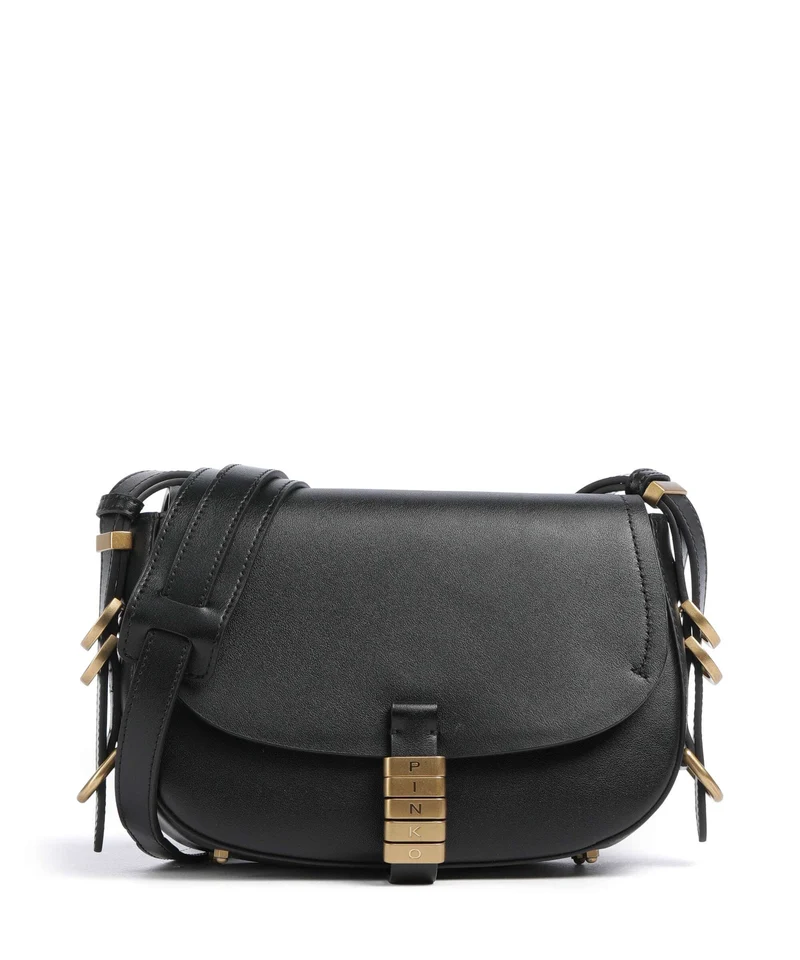 Pinko Saddle Mini Sac bandoulière nero/antique gold