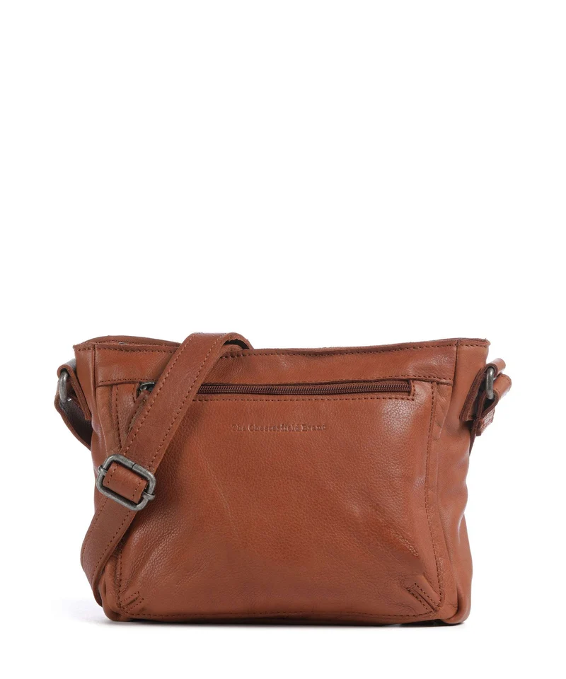 The Chesterfield Brand Washed Waxed Cow Aston Sac bandoulière cognac