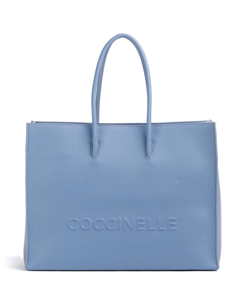 Coccinelle Myrtha Maxi Logo Cabas azul