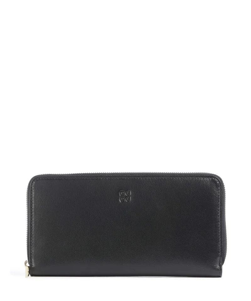 DuDu Bags Ustica Portefeuille black lavander