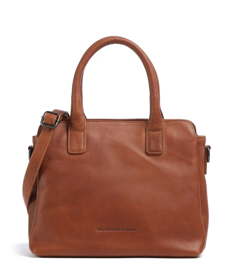 The Chesterfield Brand Wax Pull Up Cow Hermosa Sac à main cognac