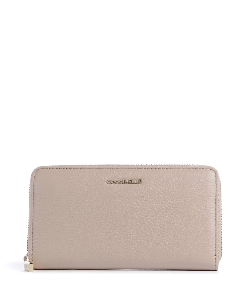 Coccinelle Metallic Soft Portefeuille rosette
