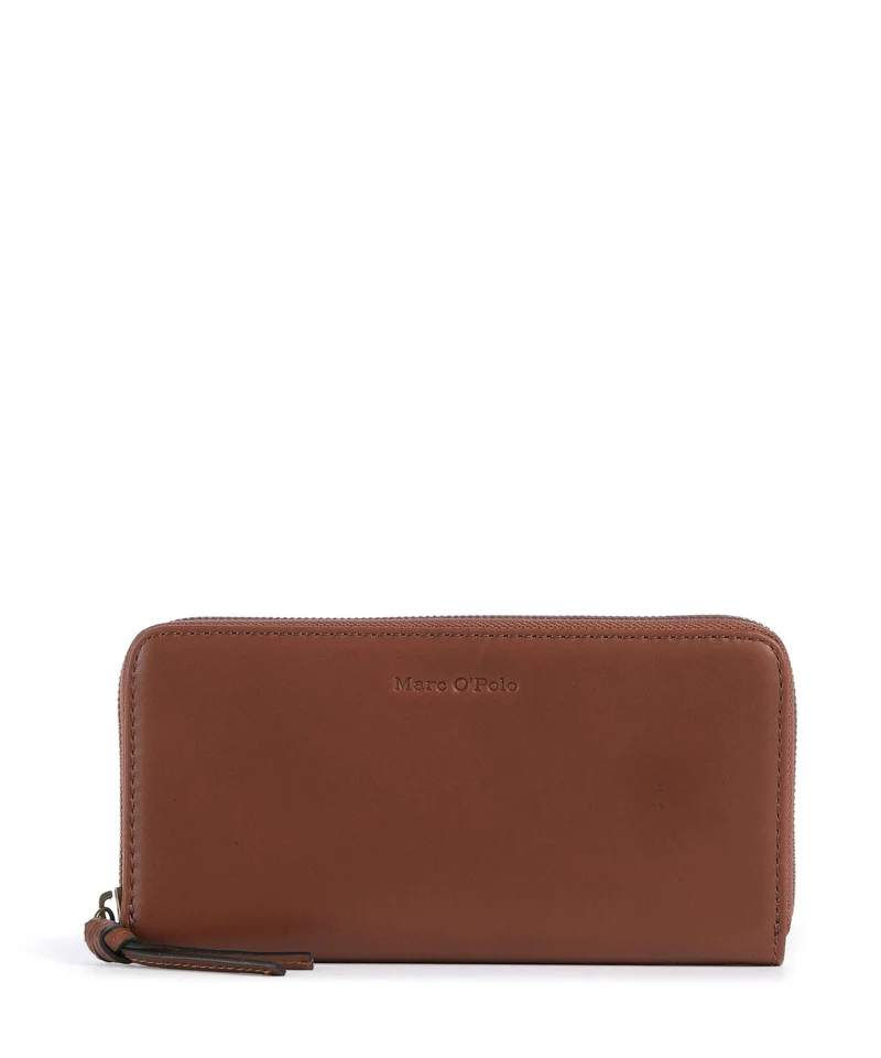 Marc O'Polo Finja L Portefeuille dark cognac