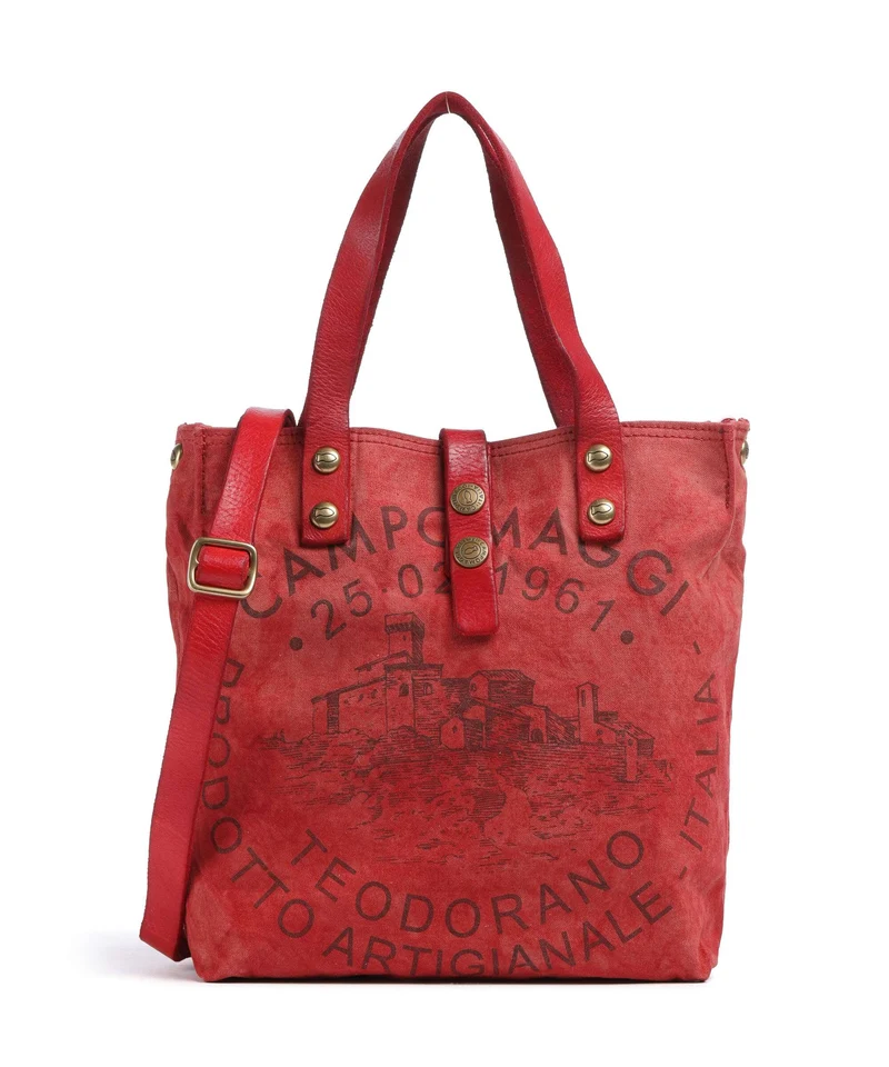 Campomaggi Sac à main beige/rosso/moro