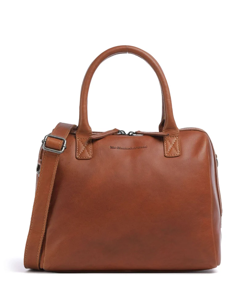 The Chesterfield Brand Wax Pull Up Cow Langton Sac à main cognac
