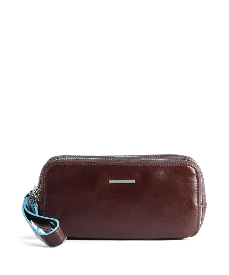 Piquadro Blue Square Sac de poignet mahogany