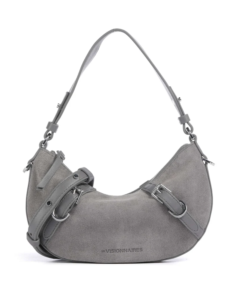 Les Visionnaires Enya Cozy Mini Sac porté épaule titanium grey