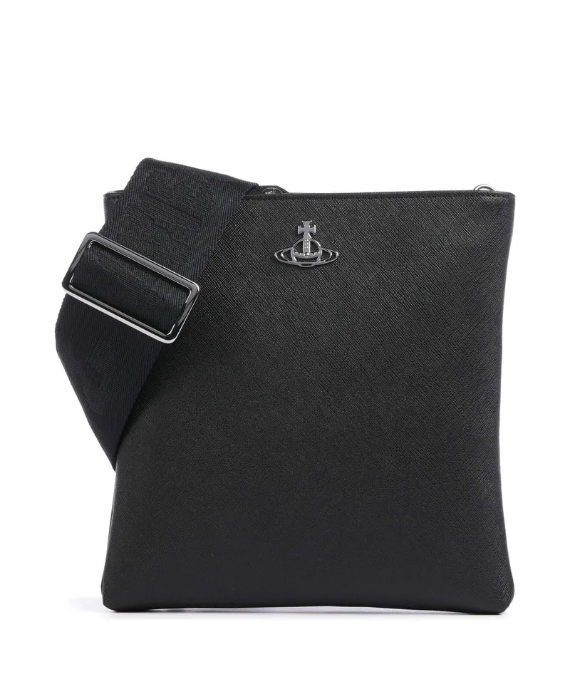 Vivienne Westwood Squire Square Saffiano Sac bandoulière black