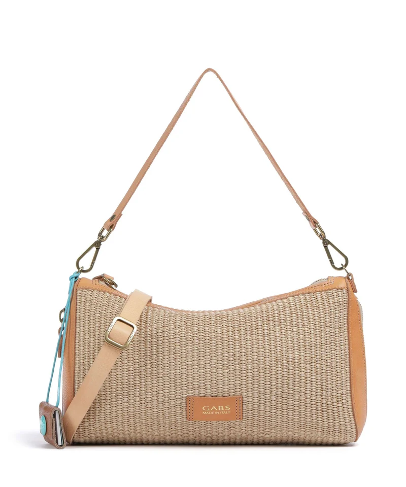 Gabs Oceania Pepita Sac porté épaule beige/oro/naturale