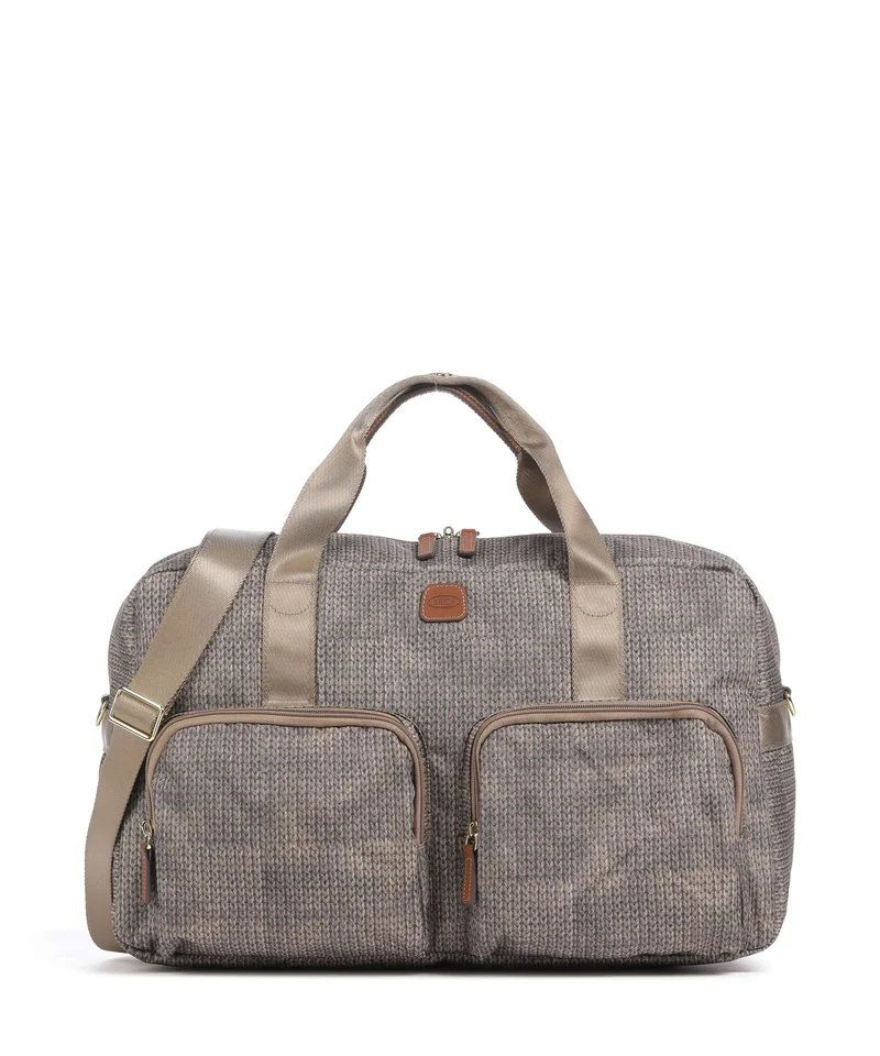 Brics X-Collection Sac week-end wool nut