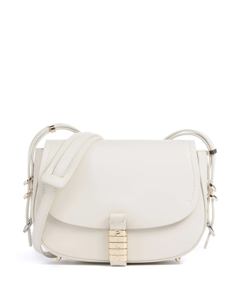 Pinko Saddle Mini Sac bandoulière bianco seta/gold/nike