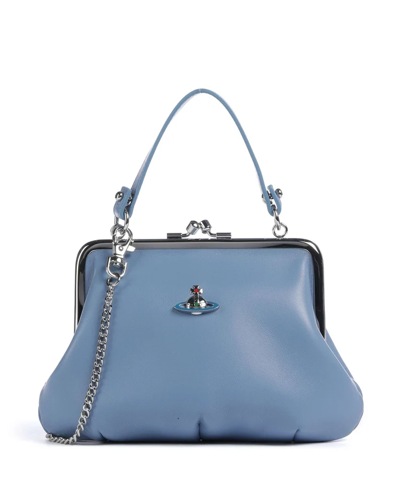 Vivienne Westwood Granny Frame Nappa Sac bandoulière blue